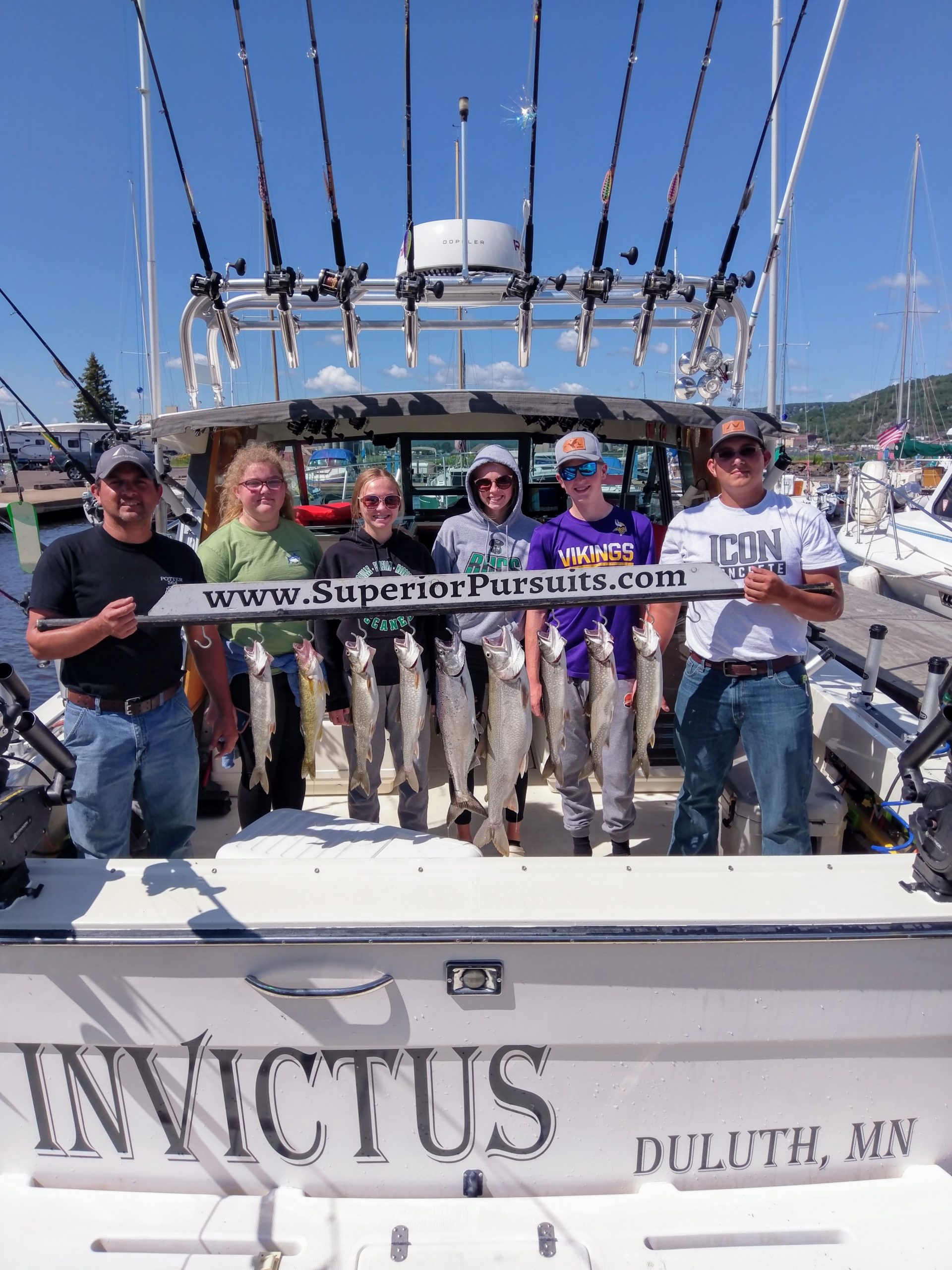 Lake Superior Charter Fishing Boats Duluth charter boats Hooker